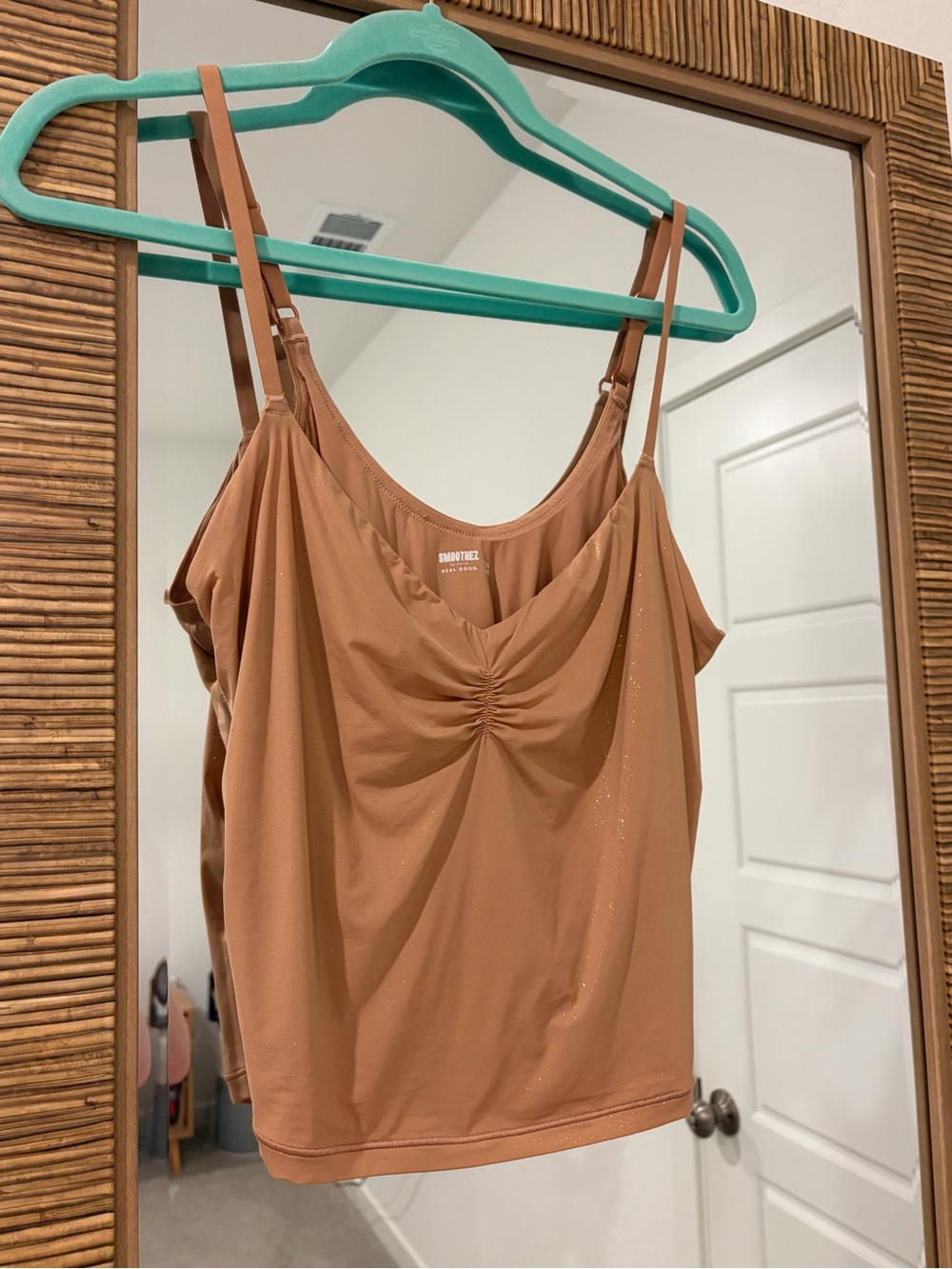 aerie Tan smoothed Ruched Front Camisole Tank - NWT